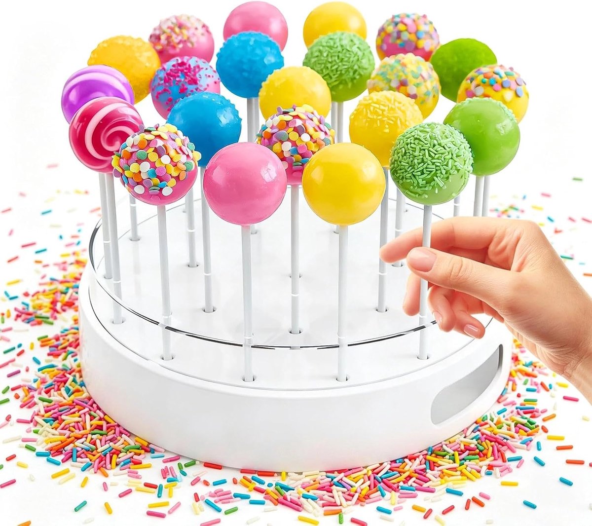 Cake Popstandaard, 22 gaten, acryl, transparant, presenteren, decoreren, standaard voor snoep, chocolade, bruiloft, feest, kinderverjaardag