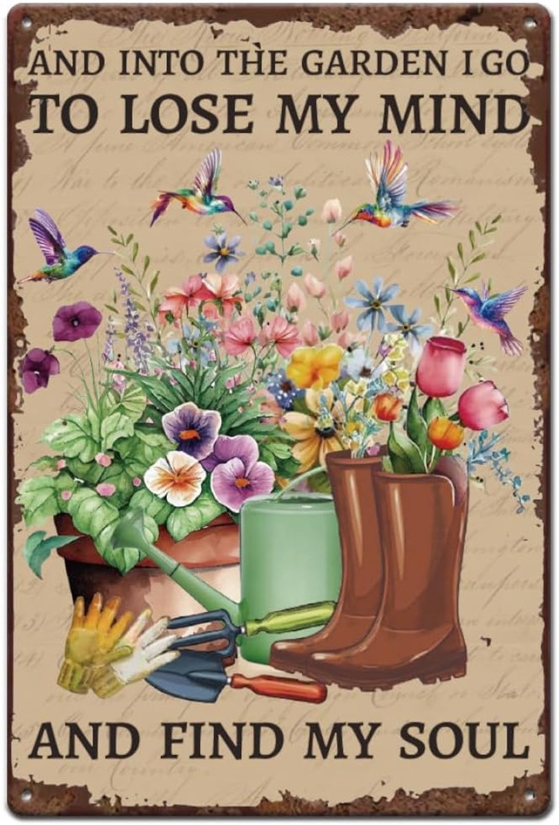Tuin metalen borden bloemen vogels tinnen bord inspirerende citaten wandplaten grappige borden en plaquette man cave bord metalen kunst voor tuin bar pub woonkamer vintage decor