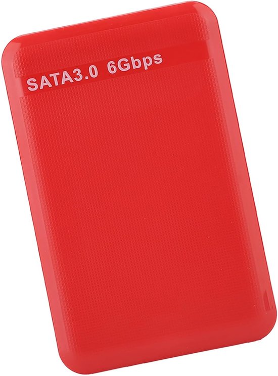SnelShoppen - 6TB externe harde schijf houten behuizing zwart, wit, rood - snelle data opslag en backup met UASP protocol — afbeelding 2