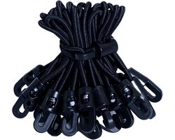 SnelShoppen - 50 Stuks Tension Rubber met Haken, 10cm Expander met Haken, Multifunctionele Tarp Tensioner voor Zeilen, Posters, Tent, Bannering, Pavil