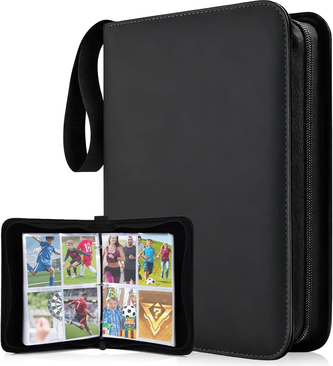 Toploader binder trading cards album - 400 compartimenten - waterdicht ontwerp - perfect voor verzamelaars - ShopVlot