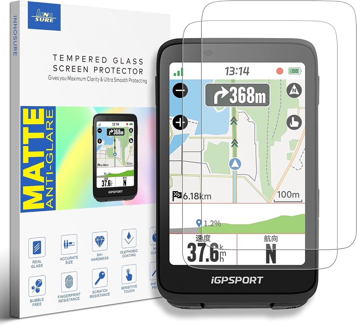 Screenprotector 3,5 inch - gehard glas - ontspiegeld - krasbestendig en vingerafdrukbestendig - ShopVlot