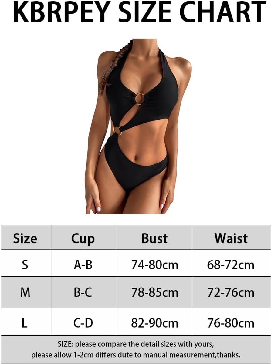 Badpak voor dames, eendelig, bikini met hoge taille, gevoerd, sexy bikini, strand, strandkleding, bandeau-bikini
