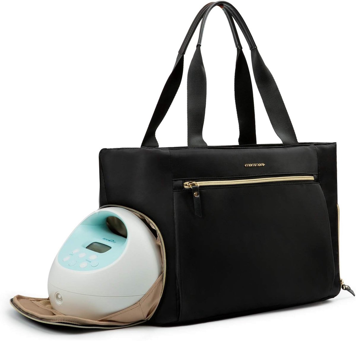 Borstvoeding Pomp Tas/Verzorgingstas met 15 Inch Laptop Compartment, Geschikt voor de Meeste Borstkolfmodellen en Accessoires
