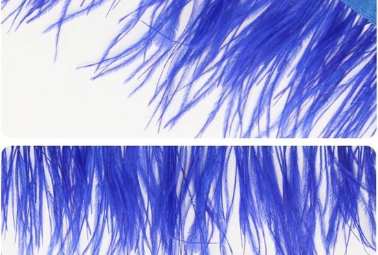 veren, fringen, trim, 1 m, 8-10 cm, natuurlijke veren, franjes, kwastjes, franjelint voor doe-het-zelf jurk, naaien, handwerk, kostuumdecoratie, Halloween, veerband, — afbeelding 5