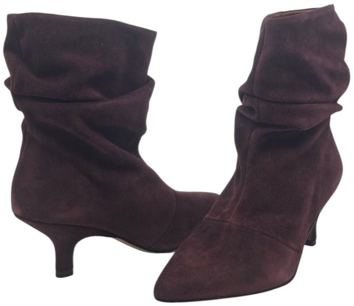 Angel Alarcon Lisette | Suède afzak enkellaars kitten heel