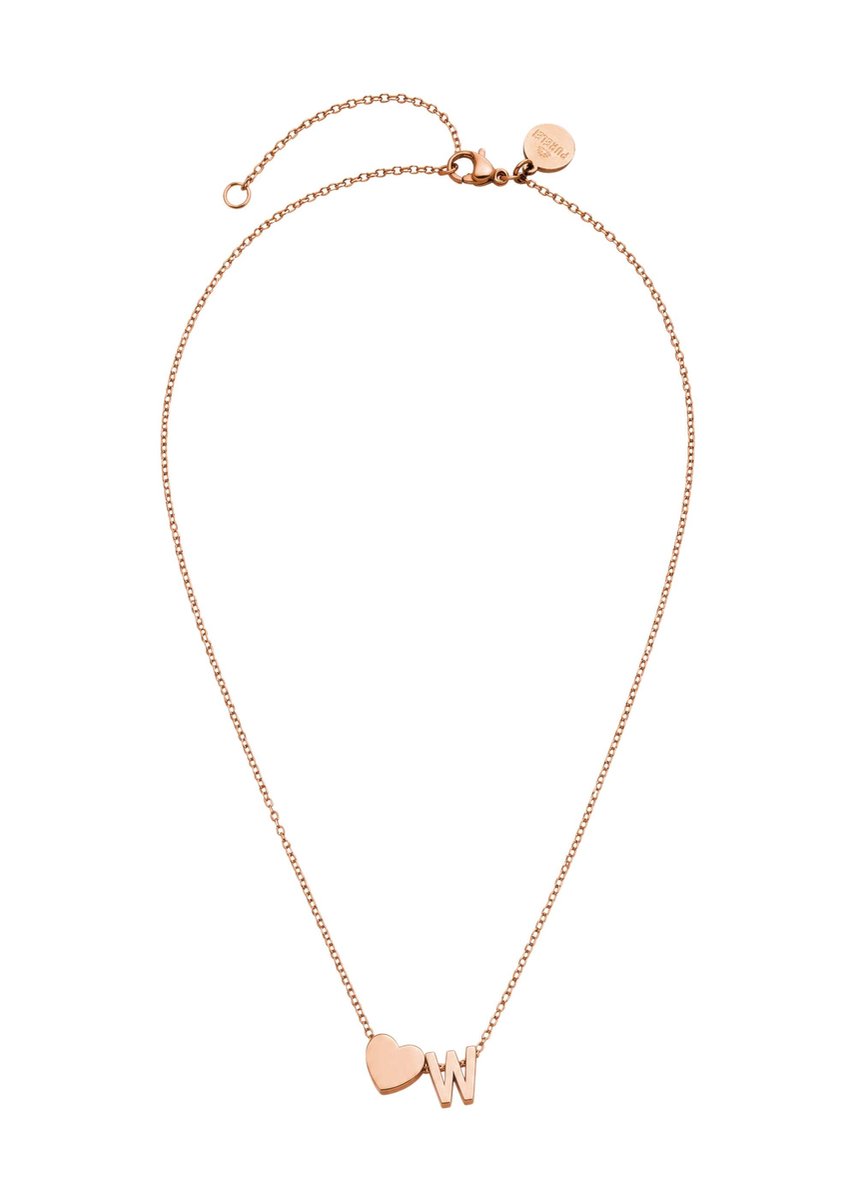 PURELEI Ketting Letter Heart W