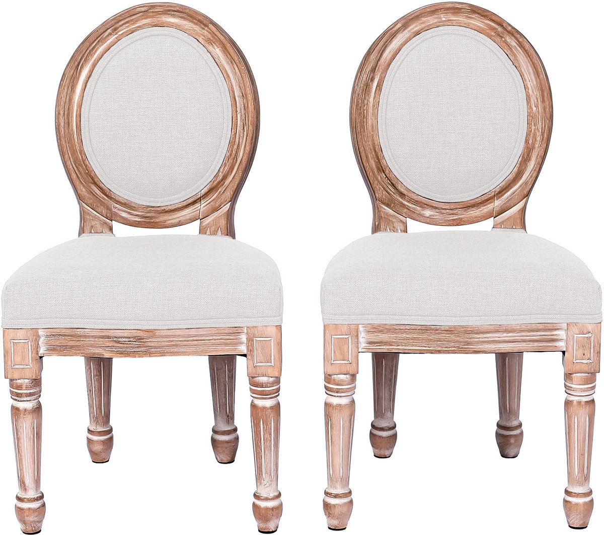 HomeMiYN Kinderfauteuil Set van 2 Beige – Zachte Kinderstoel met Rugleuning en Armleuningen, Linnenlook Bekleding, Comfortabele Zitplaats voor Kinderkamer, Leeshoek en Woonkamer