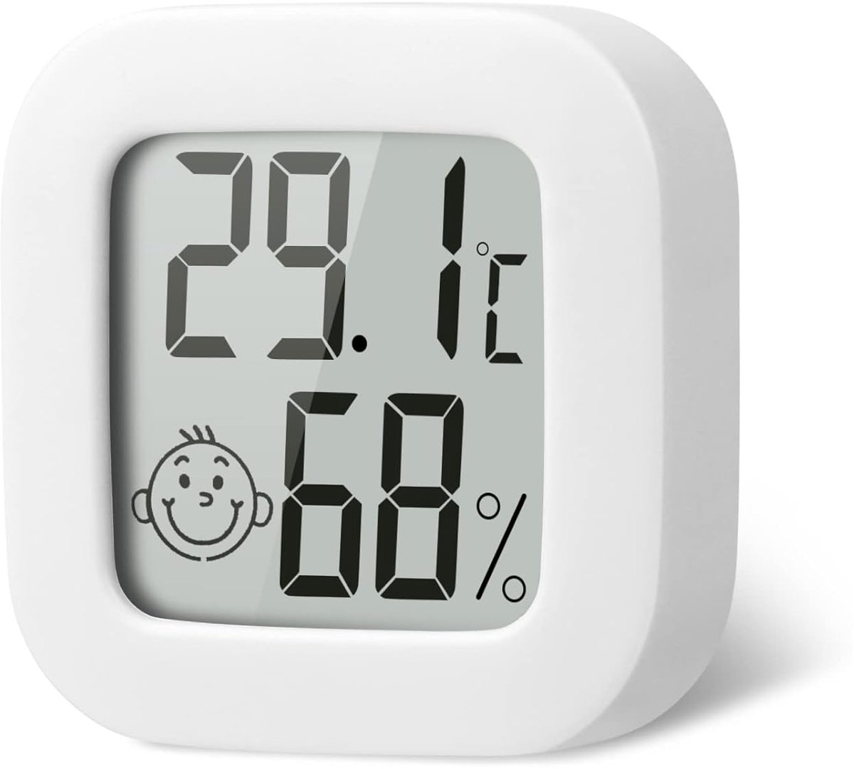 Digitale thermo-hygrometer met lcd-display - draadloze hygrometer - geschikt voor binnenruimtes - SnelShoppen