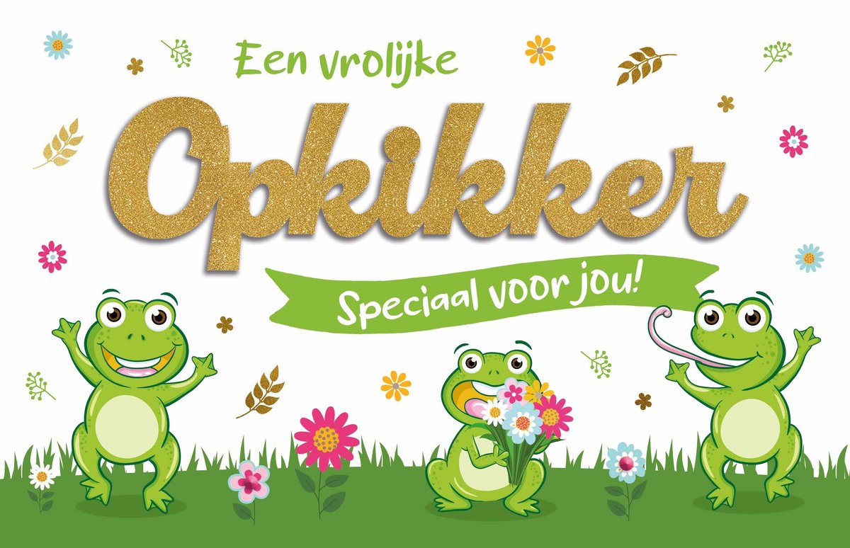 Wenskaart | 6 stuks | Foam 3D Een vrolijke opkikker speciaal voor jou!