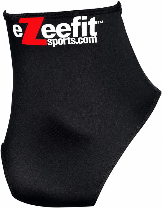 Zwarte enkelbrace met Eezeefit logo, zonder voet.