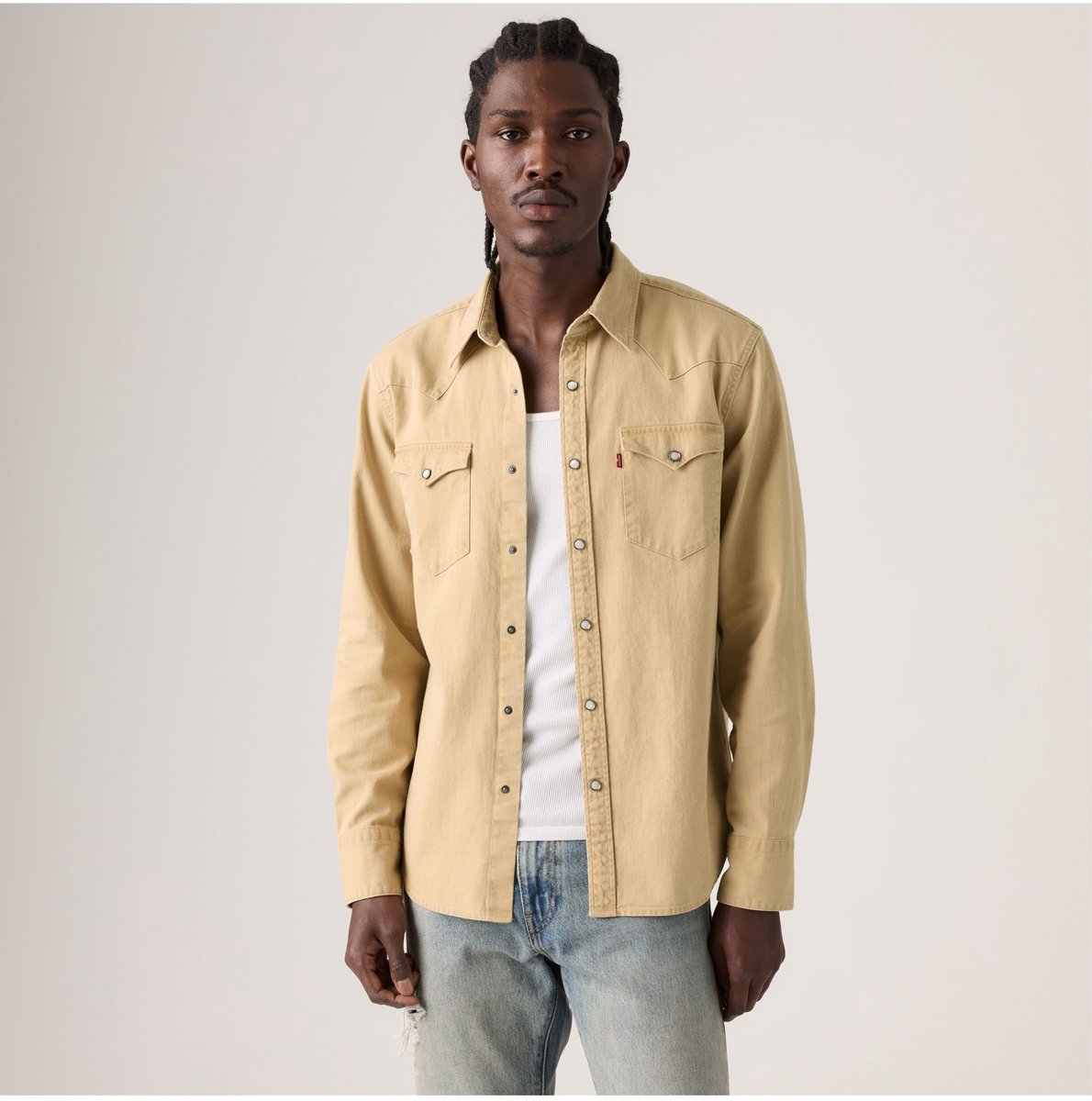 Levi’s Barstow Western overhemd Beige