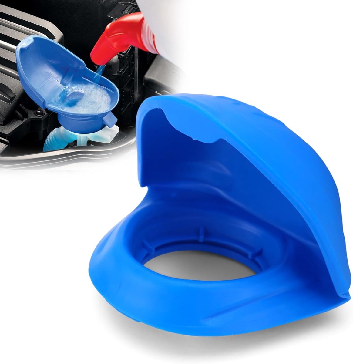 SnelShoppen - Cover voor Ruitvegerhouder 6V0955485, Geschikt voor Skoda Fabia Octavia, VW Passat Polo Golf Tiguan Touran, Audi, Seat, Porsche, Blauw,