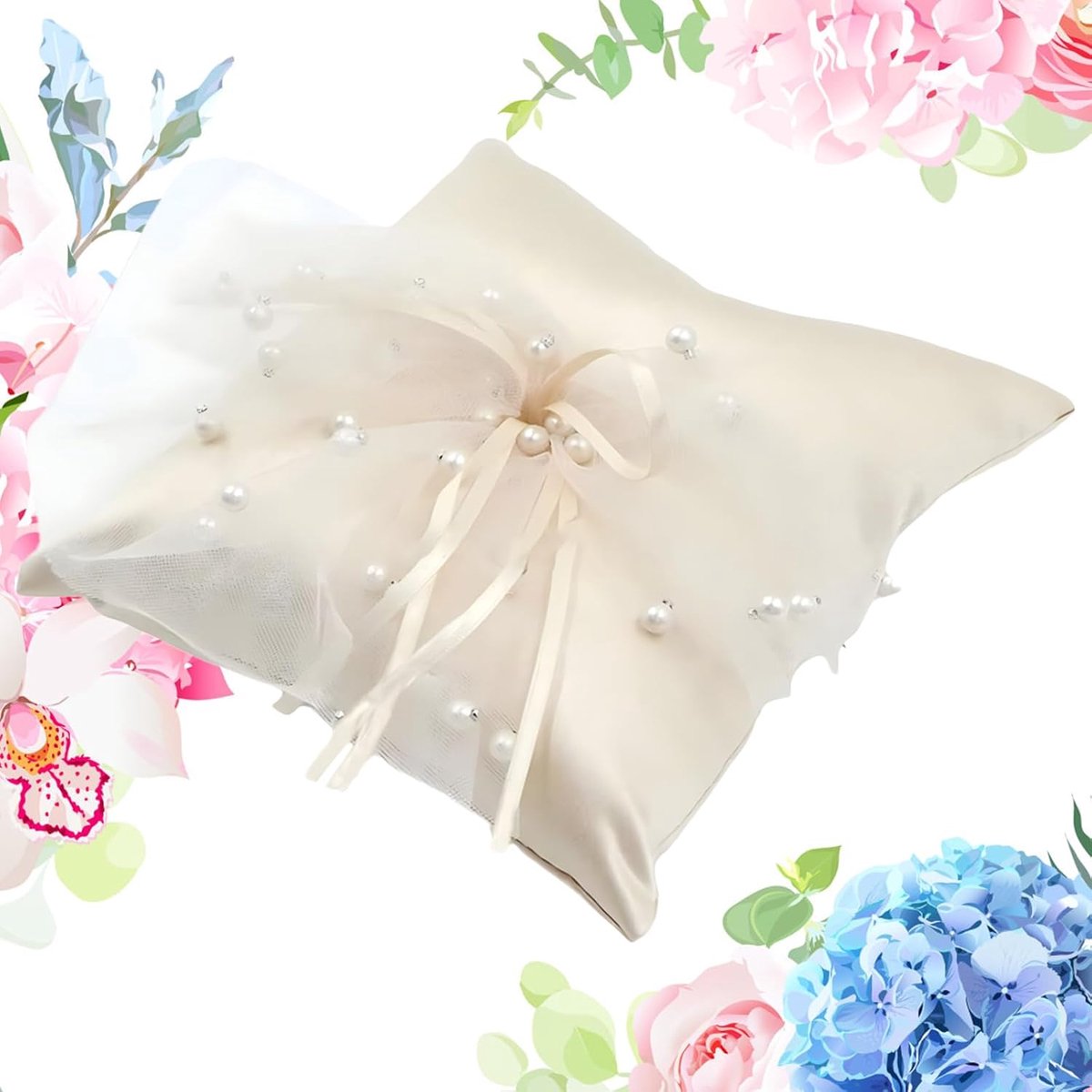 YUforest Cushion for Rings, Weddings, Carriers, Wedding Band, Pillows, Engagement Ring, Beach Ceremony, Music Bar - ShopVlot