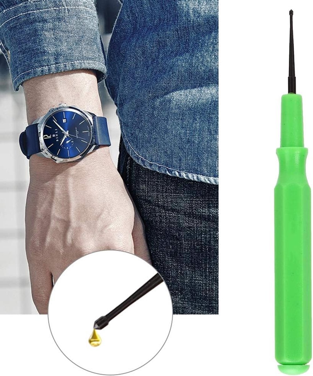 SnelShoppen - Watch Oiler - Draagbare Horloge Reparatie Tool met Precisie Olie & Smeringspennen voor Uurwerkmakers, Geschikt voor Mechanische Horloges
