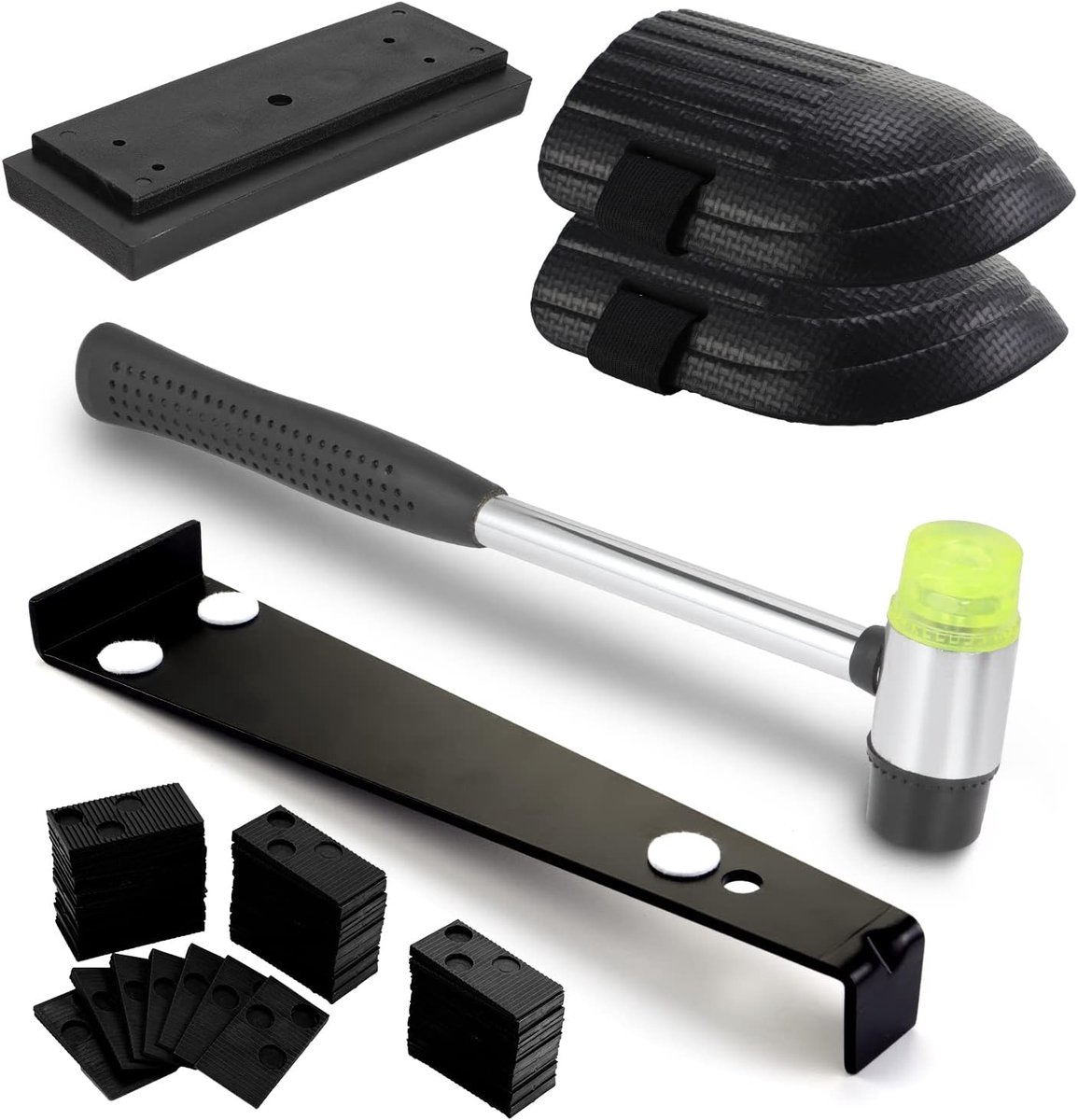 45 pieces vinyl installation kit incl. laminate wood floor installation kit, wooden floor laying kit with 40 spacers - ShopVlot