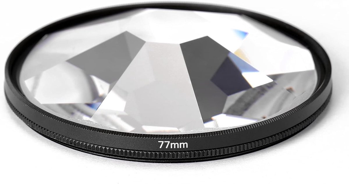 SnelShoppen - 8-Zijdig Kaleidoscoop Camera Filter voor Fotografie - 77mm - Voorgrond Vervaging - Professionele en Beginners Fotografie Accessoires
