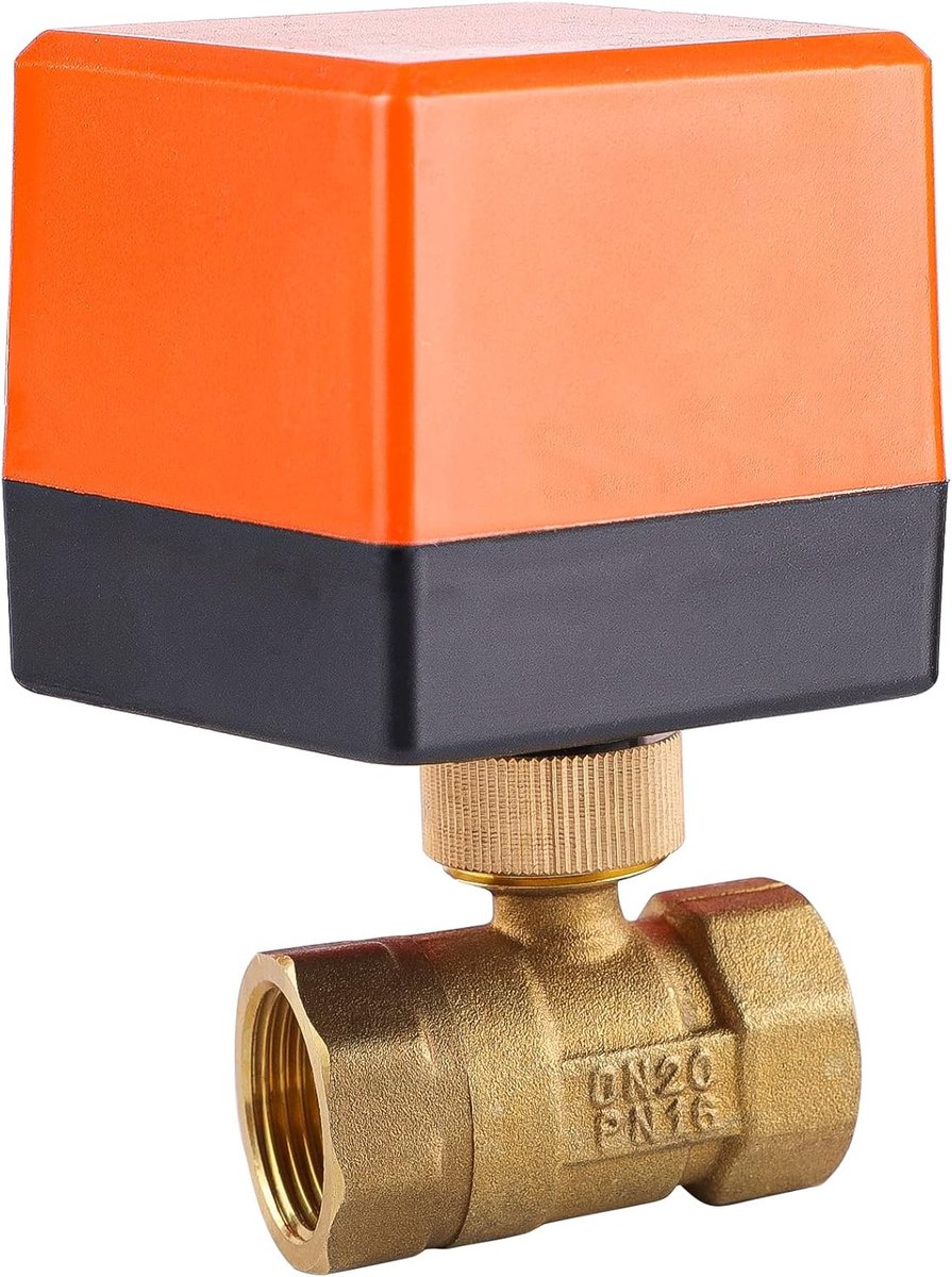 Gemotoriseerde 2-Weg Klep DN20 3/4 Inch AC 230V – Messing Magneetventiel