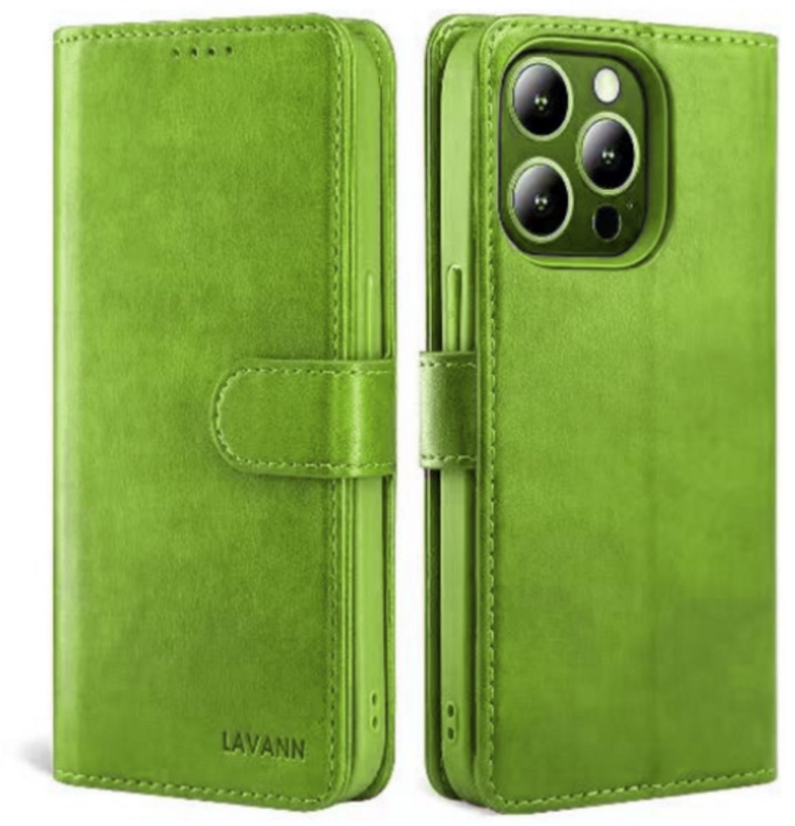 2 in 1 Magnetic Leather Bookcase Galaxy A24 - Groen