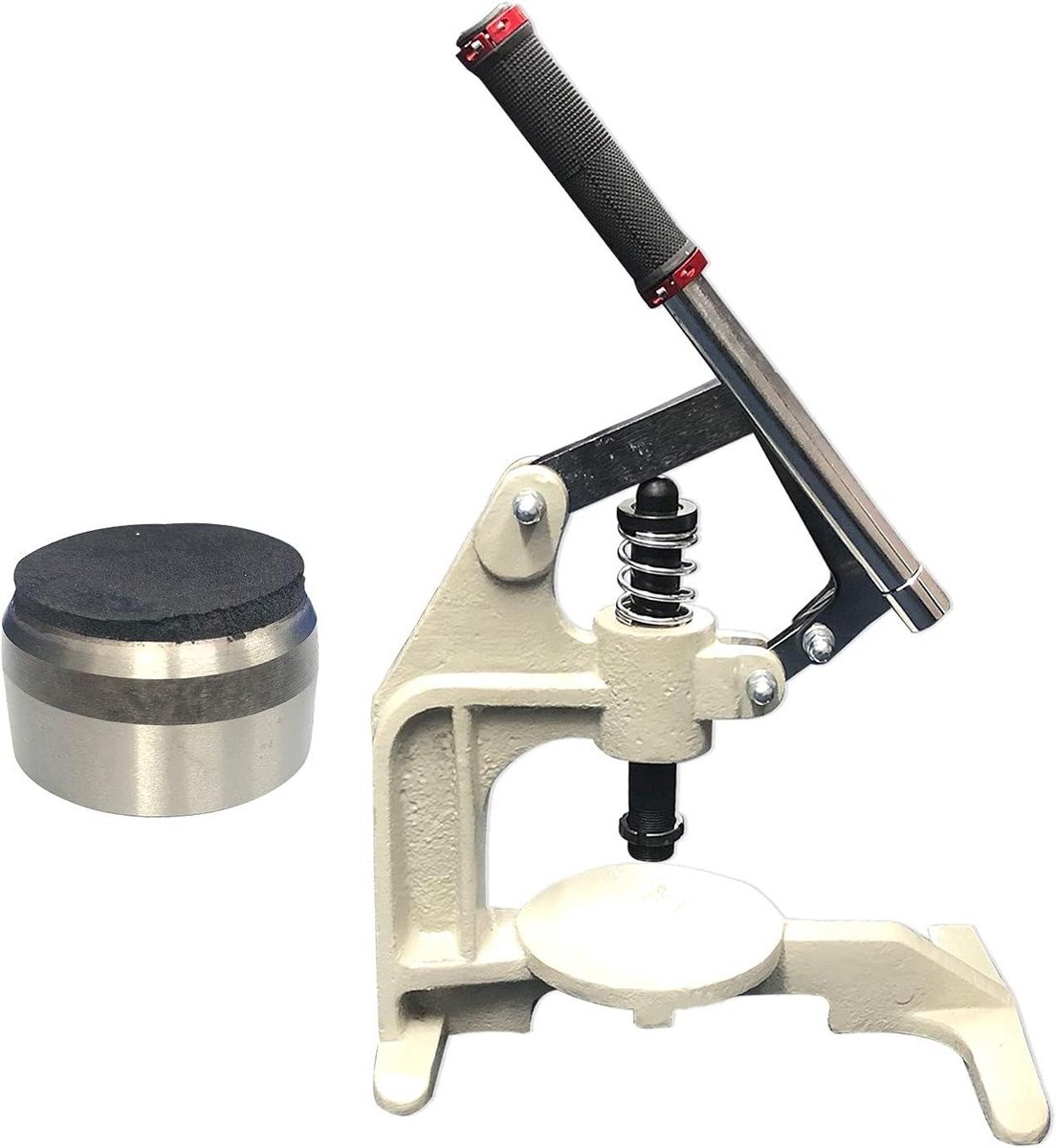 Handpers Machine - Gatpons Tool - Stoffen Knippen - Gietijzer Constructie - 40mm Die - Zwart