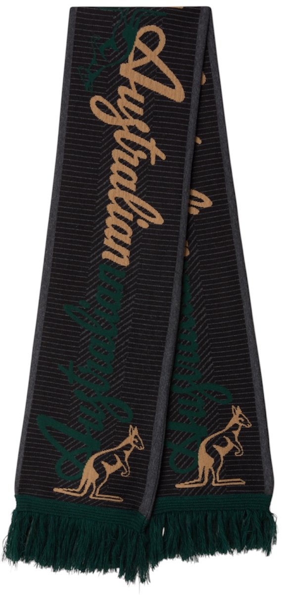 Australian Sjaal Nabula Zwart-Groen