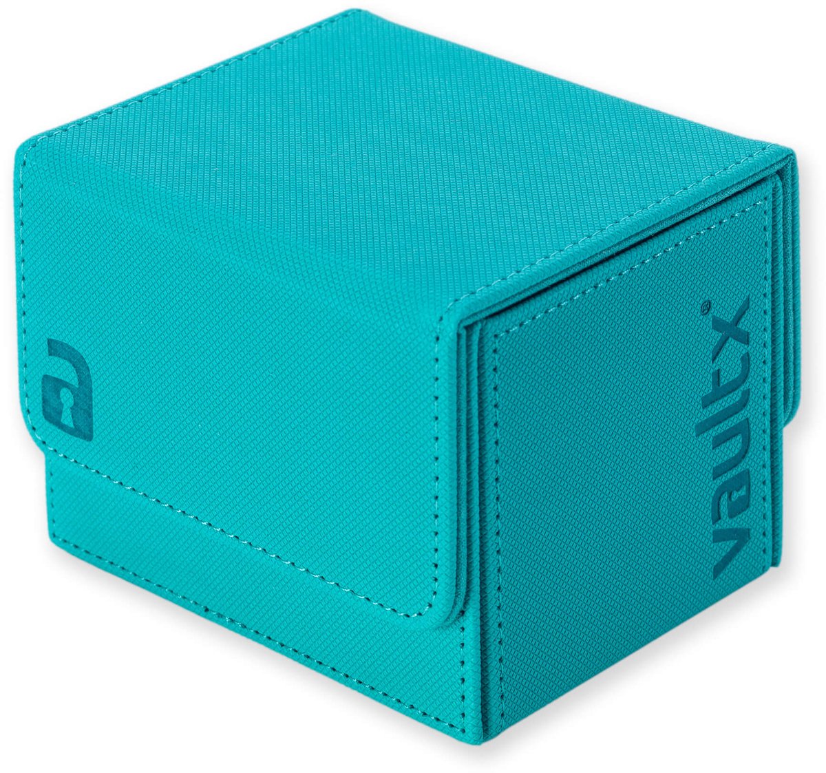Vault X Exo-Tec® Zijbelading Trading Card Deck Box 100+ - Kaarthouder en opbergdoos - Blauwgroen