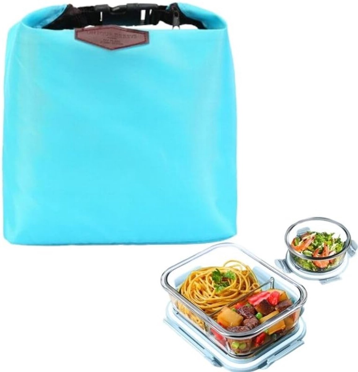 Isolerende Lunchtas voor Maaltijden, Waterdichte en Vouwbare Koeltas met Rits, Ideaal voor Werk en Picknick