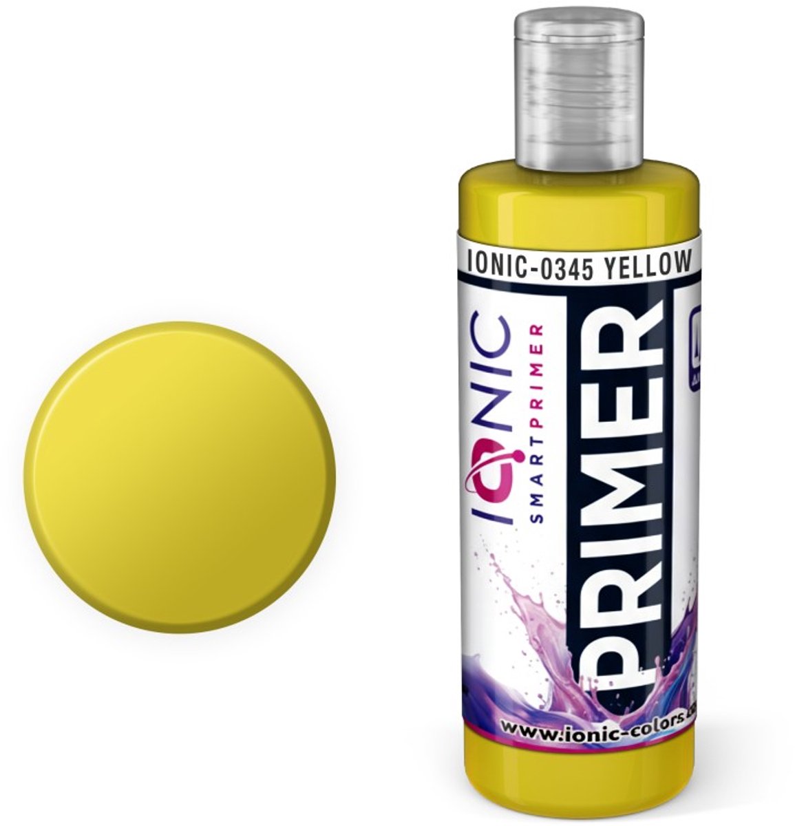 AMMO by Mig Jimenez Hobbyverf Acrylverf - MIG IO0345 Ionic Smart Colors - Geel - Primer - Acryl - 60 ml Verf potje - 60 ml