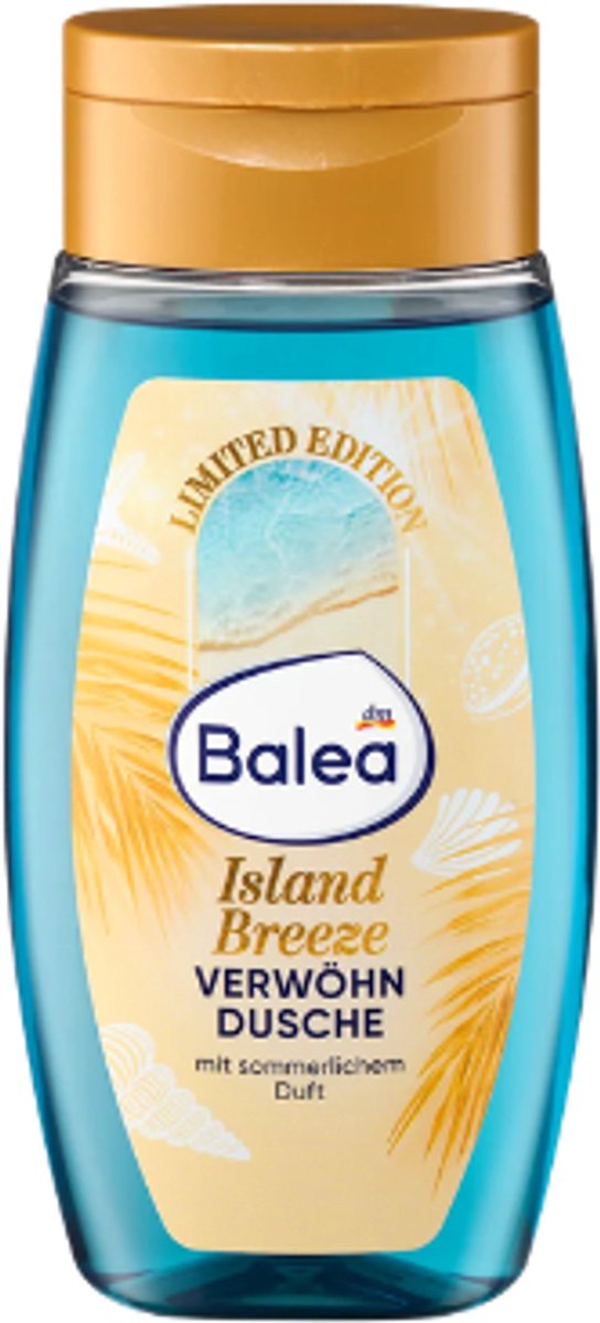 Balea Island Breeze Douchegel - 250 ml | Verzorgende Douchegel met Tropische Geur - Milde Reiniging & Hydratatie - Limited Edition 2026