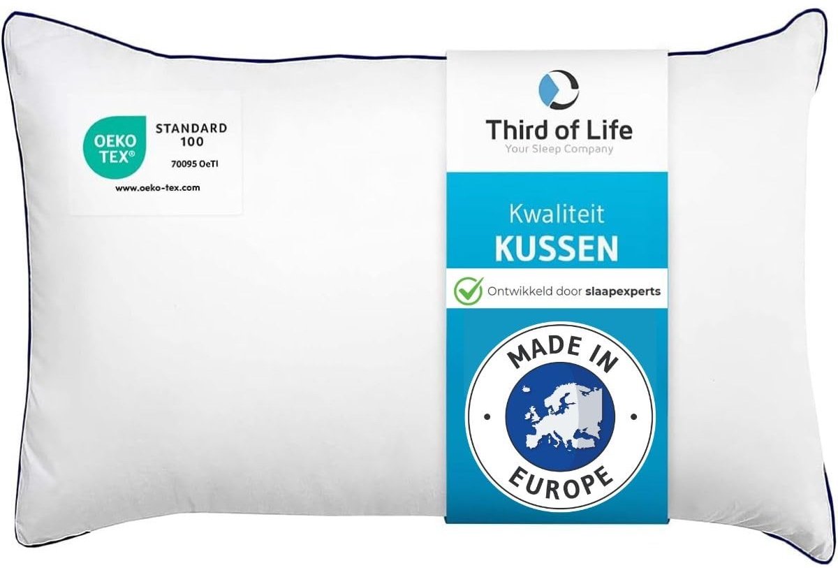 Omgoods - Ergonomisch Slaapkussen 40x60 cm Hypoallergeen voor Alle Slaaphoudingen