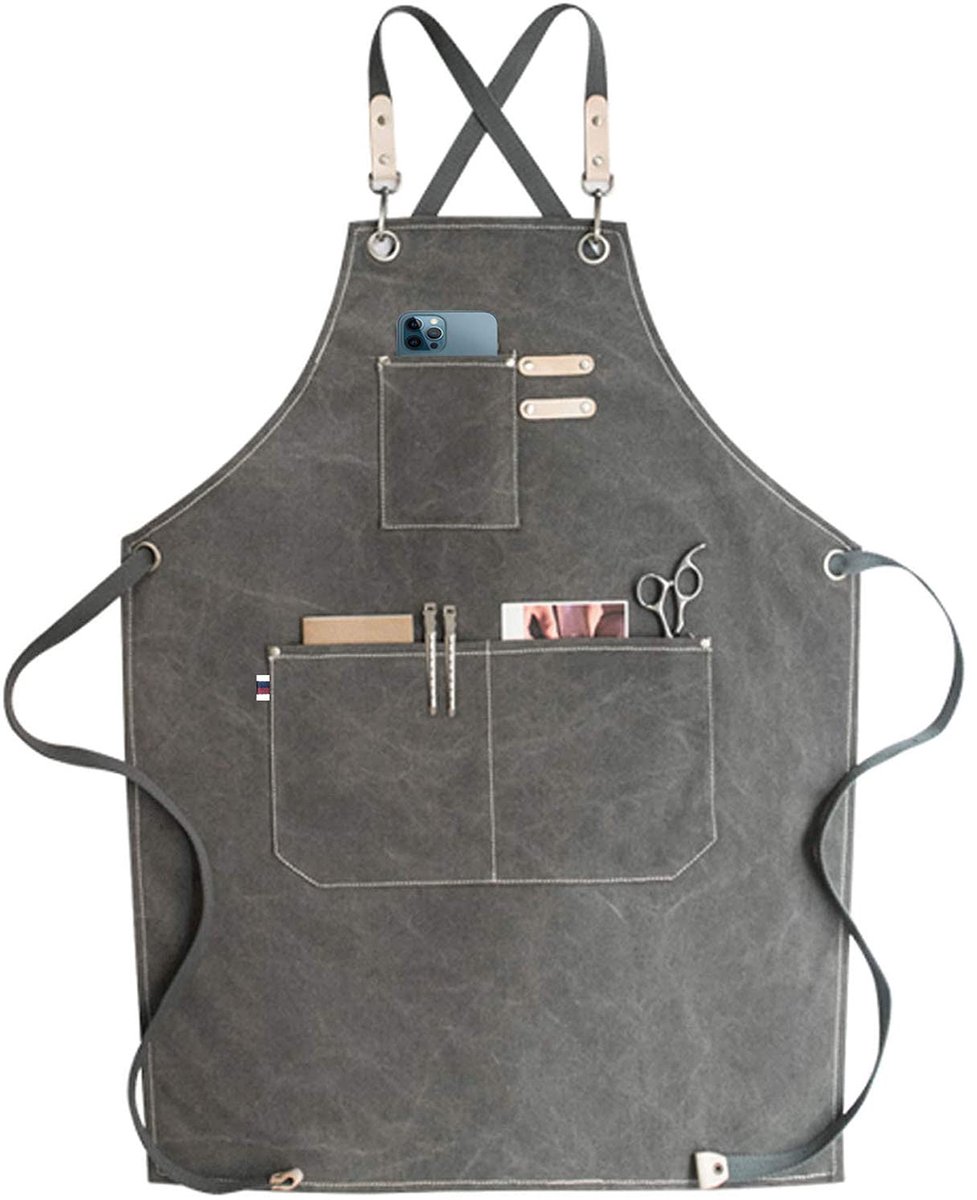 Omgoods - Hairdressing Schort Canvas - Verstelbaar en Duurzaam voor de Keuken