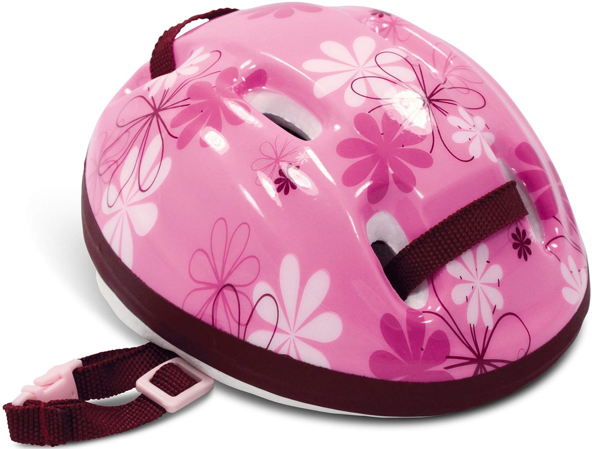 Omgoods - Fietsdop met Bloemen voor Poppen 45-50 cm