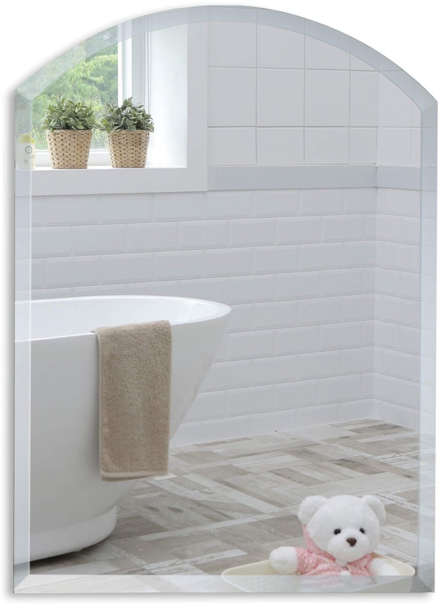Omgoods - Wandspiegel met Elegante Bevelen, 60 x 45 cm