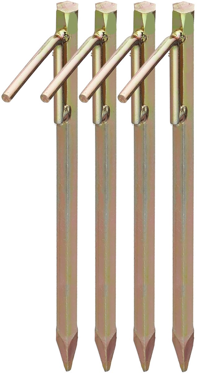 Omgoods - XL Grondpinnen Set van 4, 30.5 cm voor Harde Oppervlakken