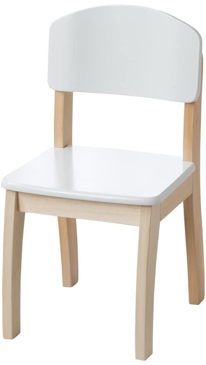 Omgoods - Kinderstoel met Rugleuning van Hout, Geschikt voor Kinderen