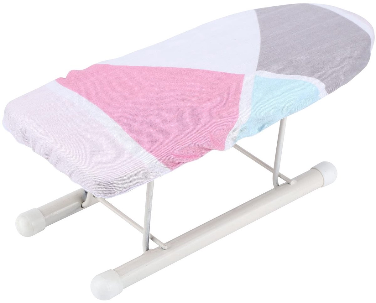 Omgoods- Strijkplank Opvouwbaar - Mini Strijkplank 10,2 x 4,3 x 3,5 Inch - Vuurvast Katoen - Draagbaar - Antislip - Veiligheidsbeugel