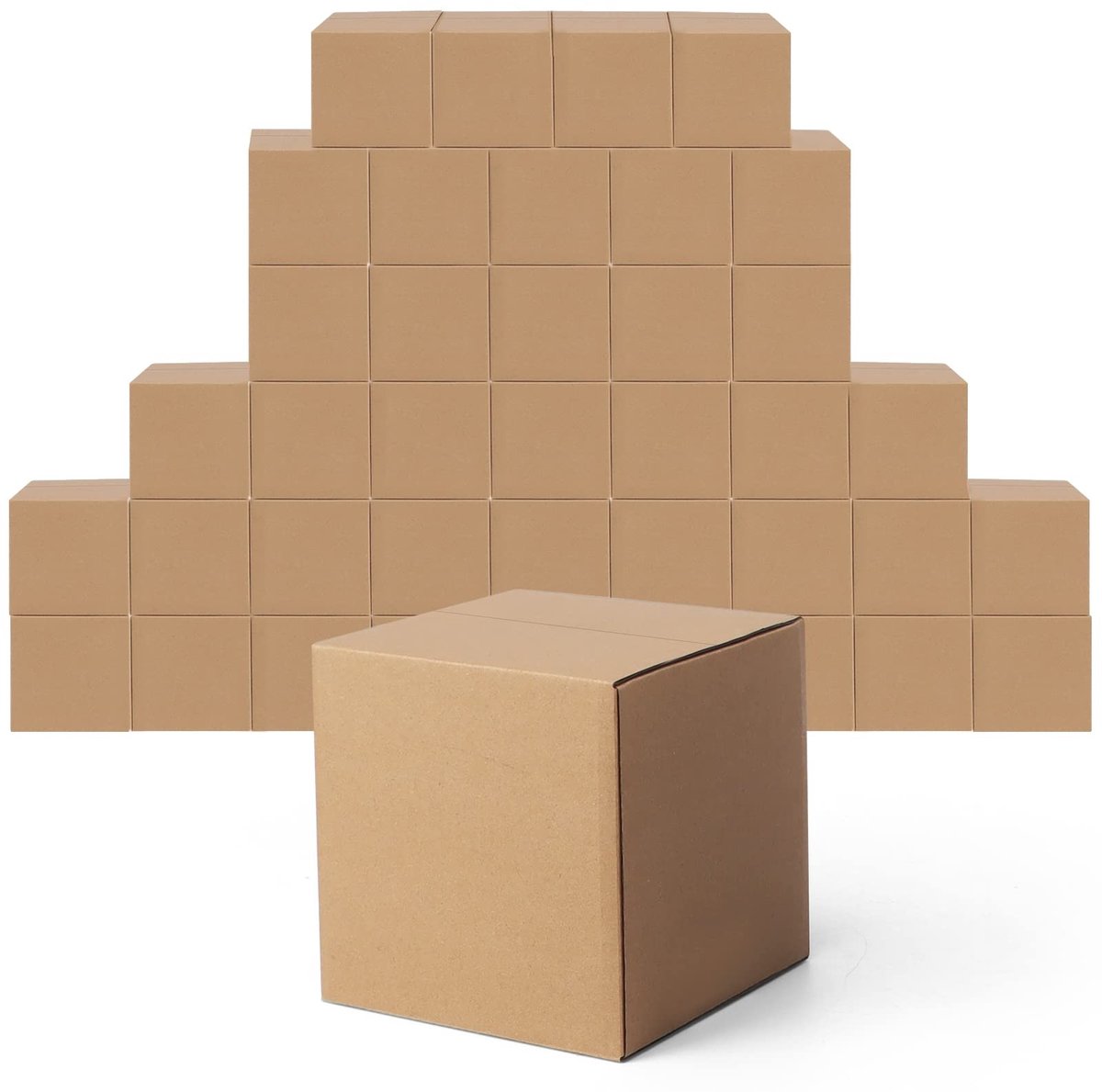 Omgoods - Set van 40 Kleine Kartonnen Verzenddozen 6x6x6 inch