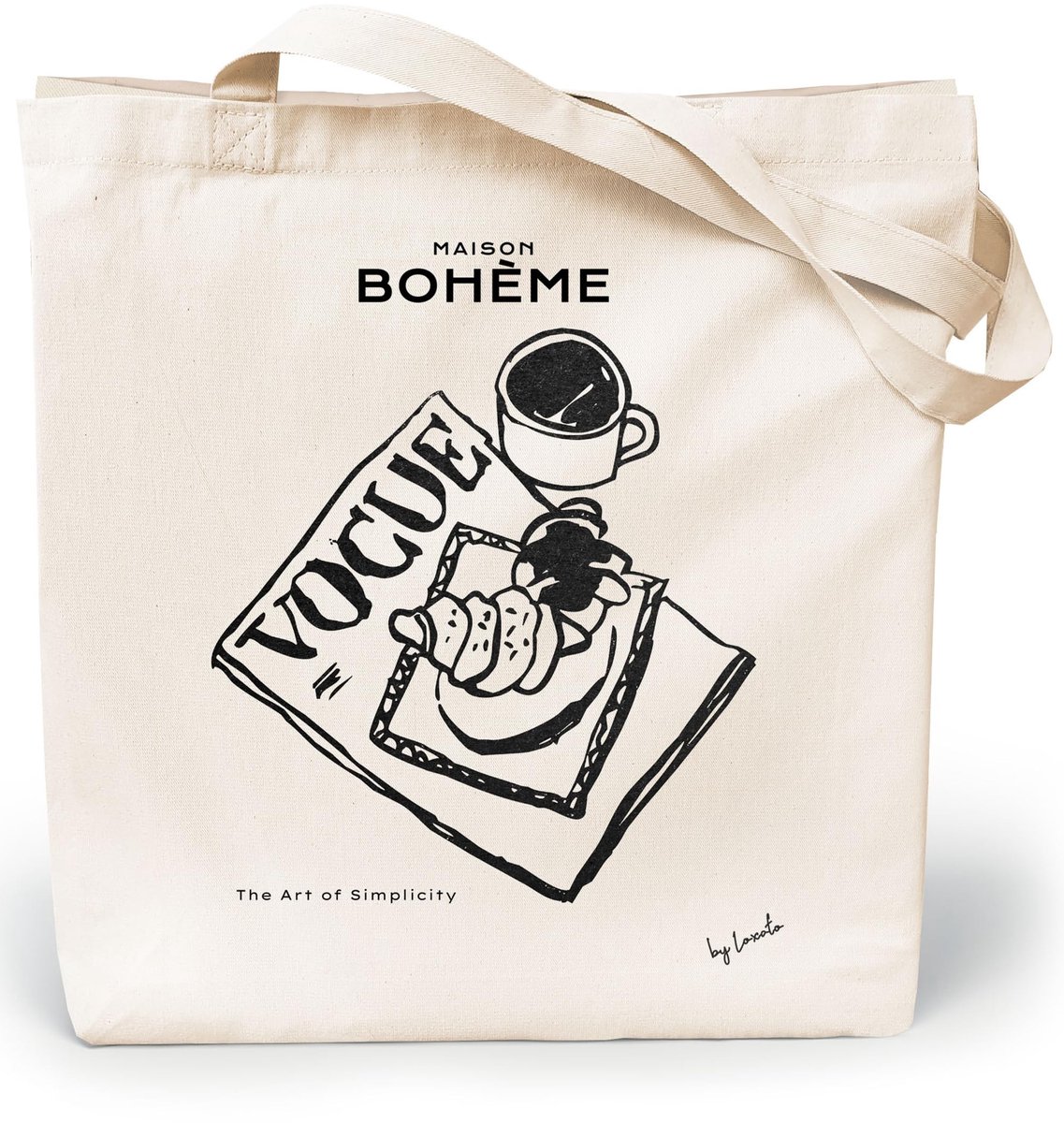 Omgoods - Canvas Shopper Tas met Extra Brede Handvatten