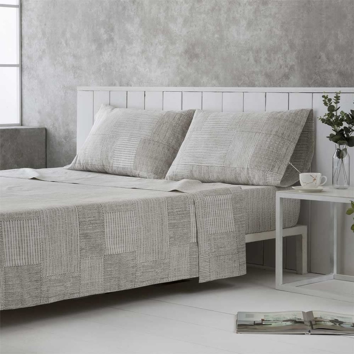 Omgoods - Bedlinnen Set 200 x 200 cm - 100% Organisch Katoen, Beige