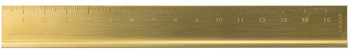 Omgoods - Messing Liniaal 16 cm van Traveler's Company