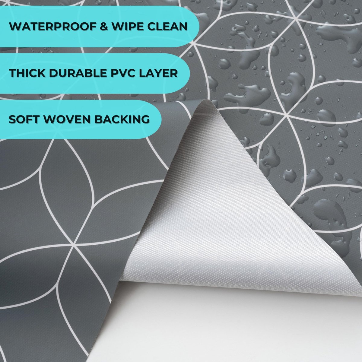Omgoods - Waterdichte PVC Tafelkleed met Geometrisch Patroon 200 x 140 cm