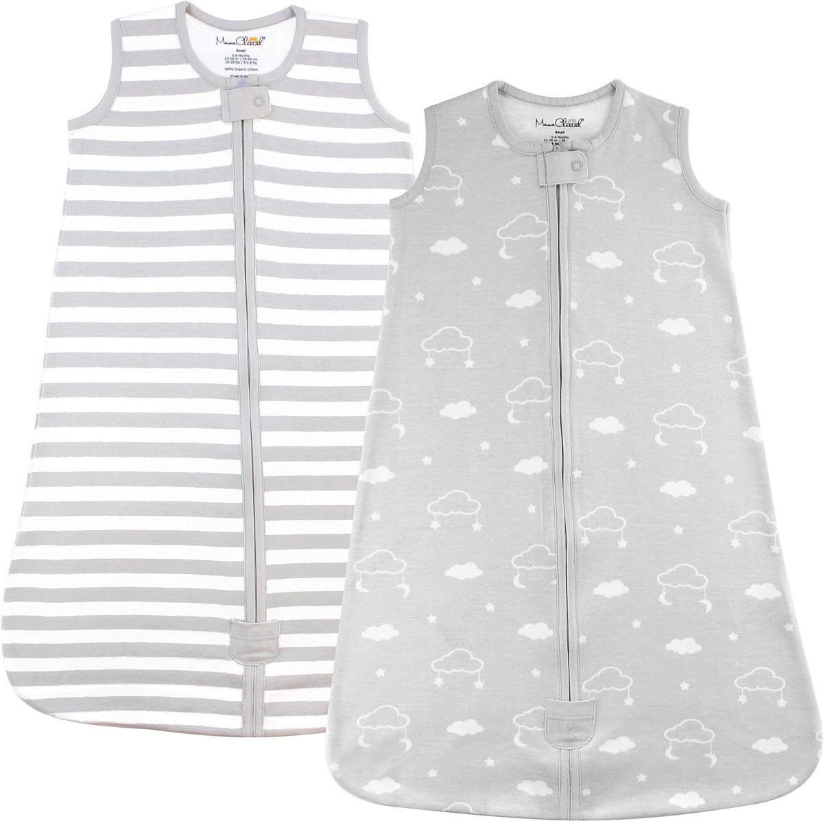 Omgoods - Organic Cotton Baby Sleeping Bag met 2-Way Zip en Zachte Voering
