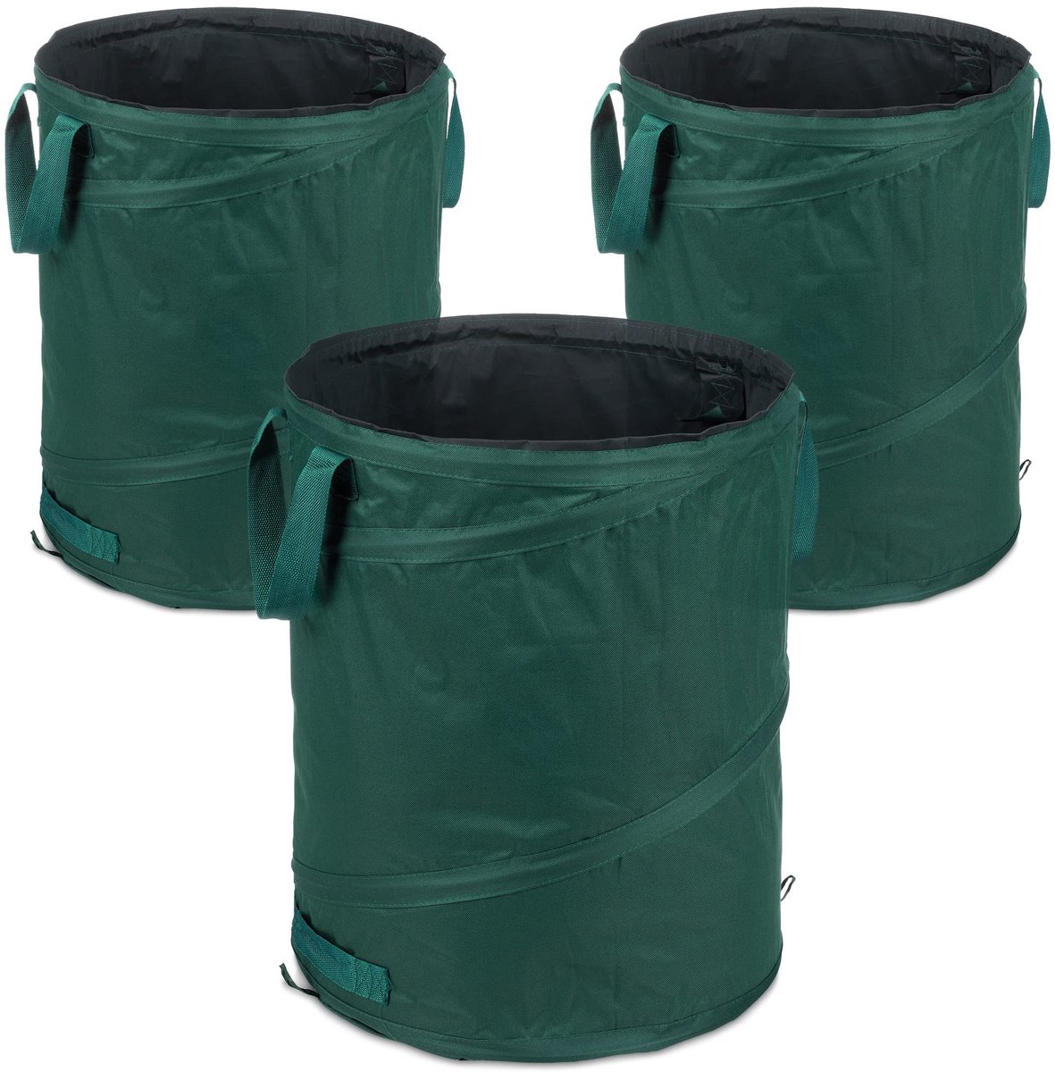Omgoods - Tuinafvalzakken Set van 3, 90L, Vouwbaar en UV-bestendig