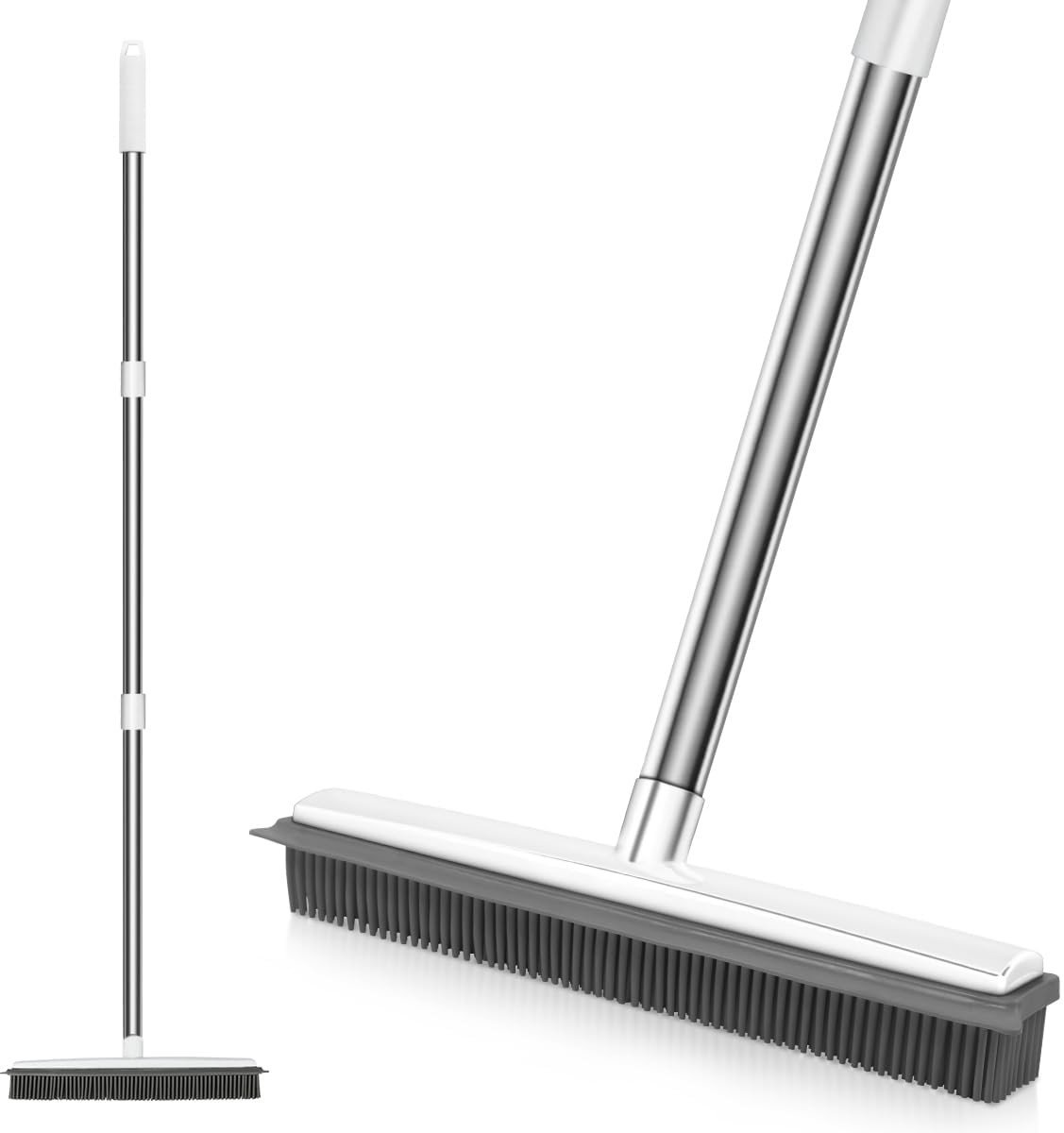Omgoods - Siliconen Broom met Lange Steel voor Huis en Tuin