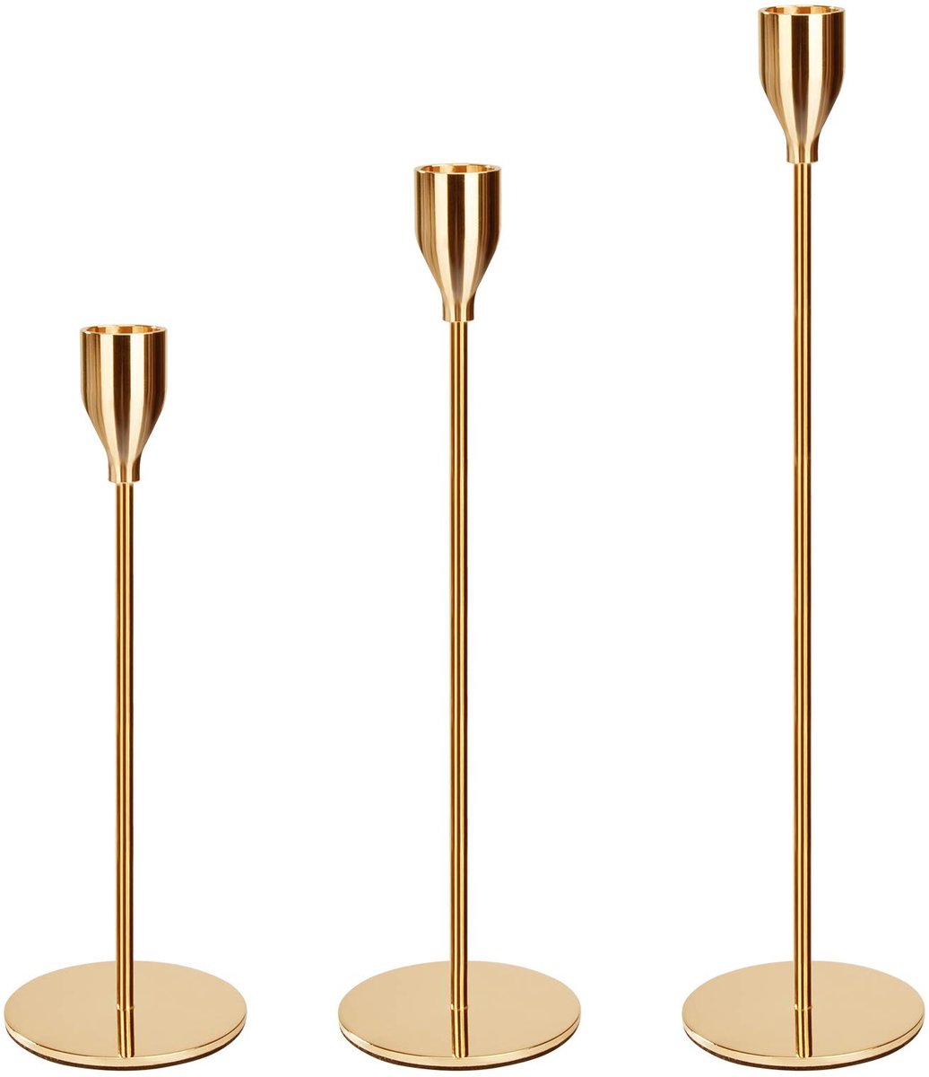 Omgoods - Decoratieve Kandelaar met Enkel Hoofd, Modern Design voor Thuis