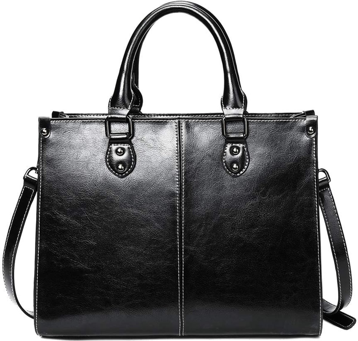 Omgoods - Luxe Handtas met Korte Handvatten