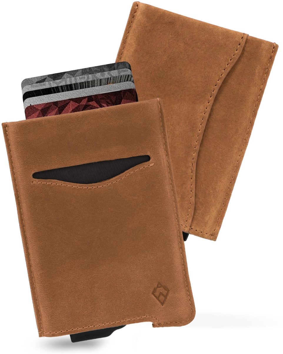 Omgoods- Kaarthouder RFID Blokkerend - Minimalistische Portemonnee - Heren Pasjeshouder - Contactloze Creditcardbeschermer - Geschenkdoos - ALPHA Collectie
