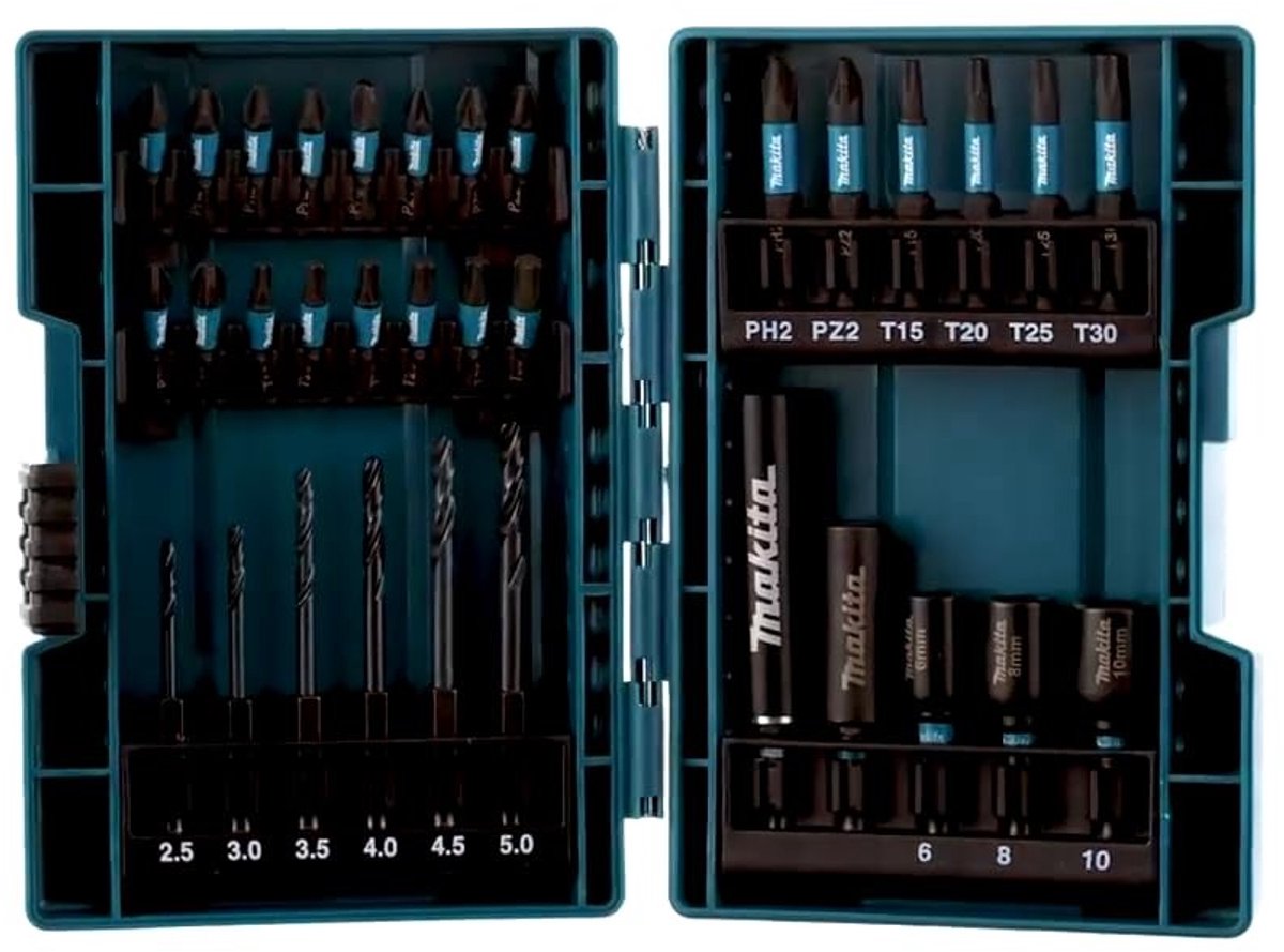 Omgoods - 33-delige Maki-boorset met Torsion Bits