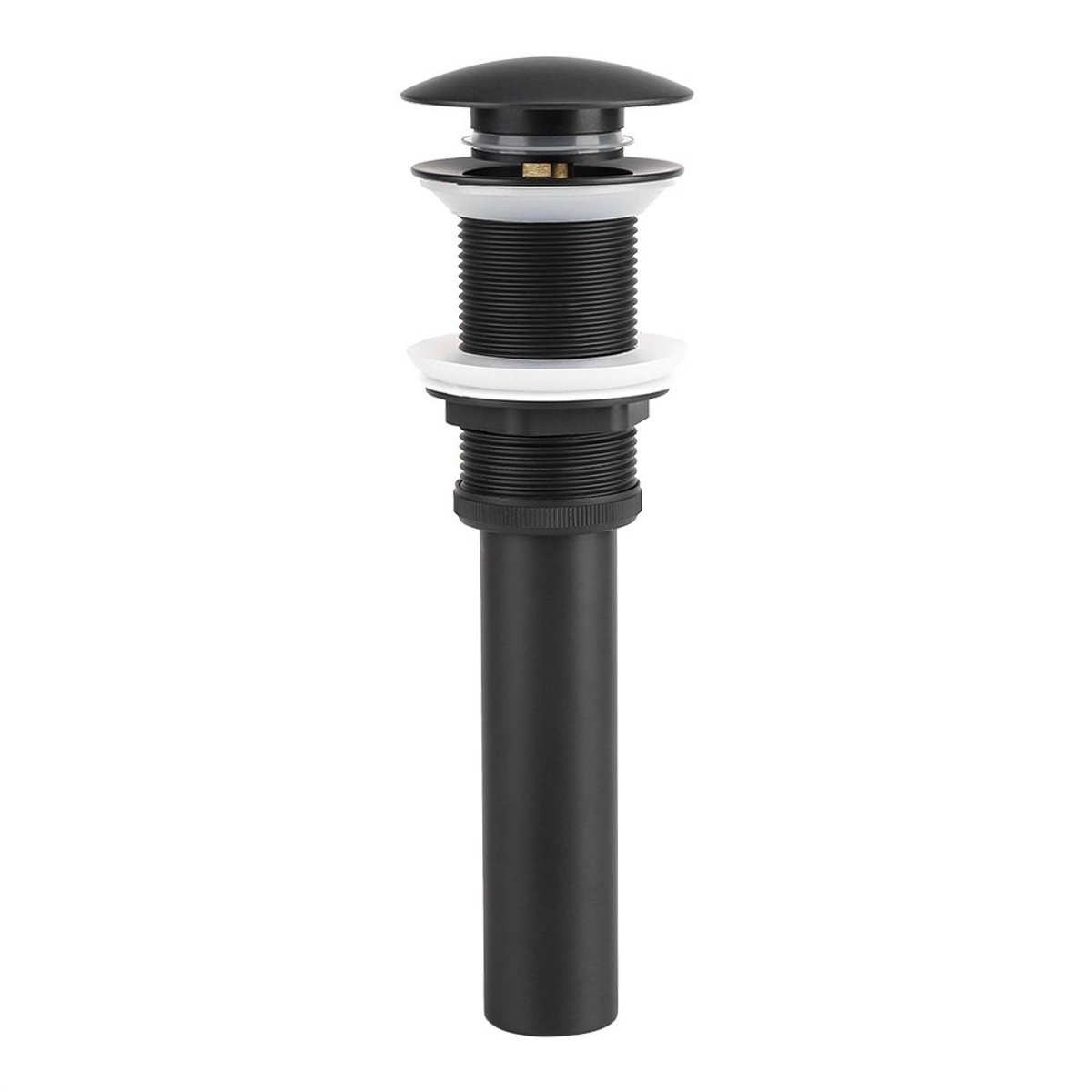 Omgoods- Afvoerstopper Gloednieuw - Afvoerstop - Messing - Push/Pop-up - Zonder Overloop - Afmetingen 22x3cm - Afvoerplug