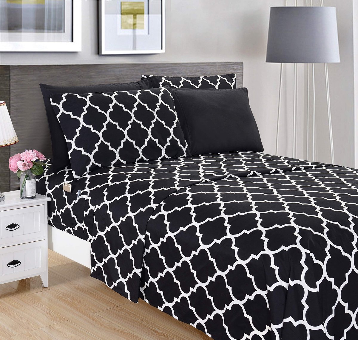 Omgoods - Luxe Beddengoed Set met 6 Stukken van Ultra Zachte Microvezel